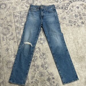 Ag Adriano Goldschmied Distressed Blue women’s Jeans